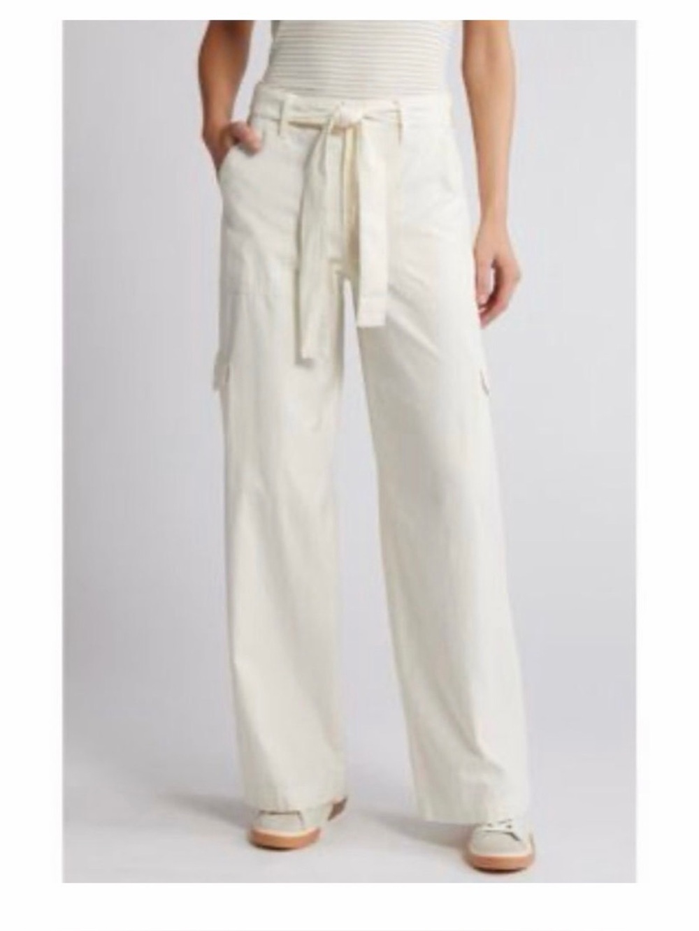 Madewell Griff Super Wide  Leg Cargo Pant in Garment Dye Size 28